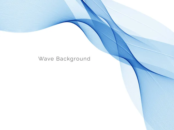 Сучасний Вектор Дизайну Фону Синьої Хвилі — стоковий вектор
