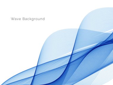 Mavi dalga konsepti arka plan illüstrasyon vektörü