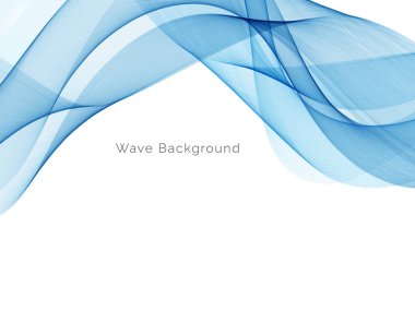 Modern Mavi dalga tasarım arka plan vektörü