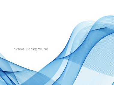 Mavi dalga konsepti arka plan illüstrasyon vektörü