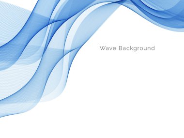 Mavi dalga konsepti arka plan illüstrasyon vektörü