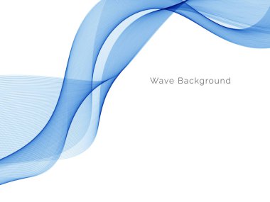 Mavi dalga stil dymanik arkaplan vektörü