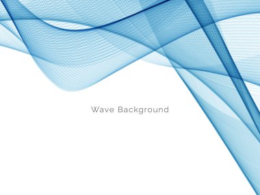 Mavi dalga stil dymanik arkaplan vektörü