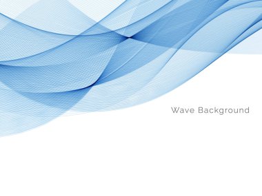 Modern Mavi dalga tasarım arka plan vektörü