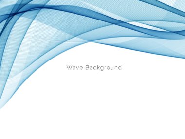 Modern Mavi dalga tasarım arka plan vektörü