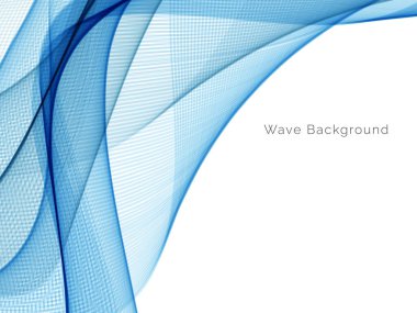 Mavi dalga konsepti arka plan illüstrasyon vektörü