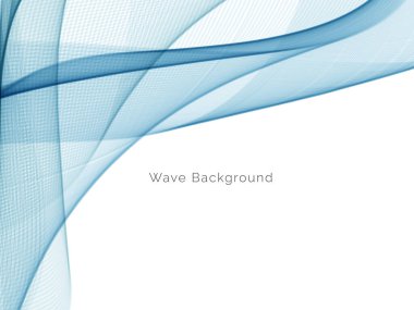 Mavi dalga stil dymanik arkaplan vektörü
