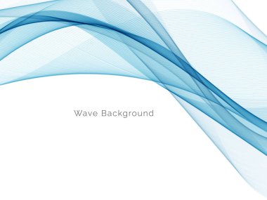 Modern Mavi dalga tasarım arka plan vektörü