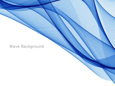 Mavi dalga konsepti arka plan illüstrasyon vektörü