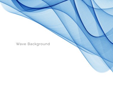 Mavi dalga stil dymanik arkaplan vektörü