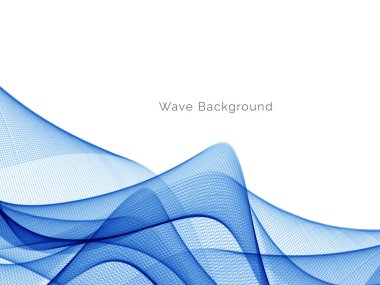 Mavi dalga konsepti arka plan illüstrasyon vektörü