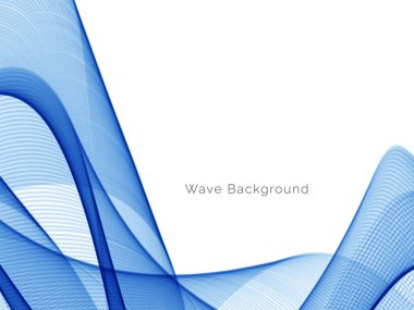 Mavi dalga konsepti arka plan illüstrasyon vektörü