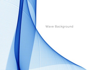 Modern Mavi dalga tasarım arka plan vektörü