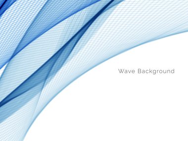 Mavi dalga konsepti arka plan illüstrasyon vektörü