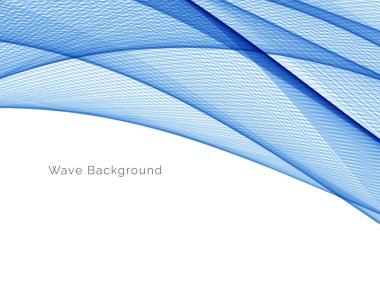 Mavi dalga konsepti arka plan illüstrasyon vektörü