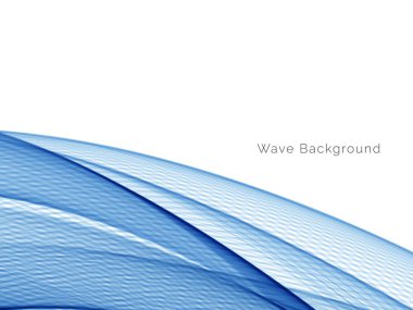 Mavi dalga stil dymanik arkaplan vektörü