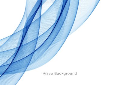 Mavi dalga konsepti arka plan illüstrasyon vektörü