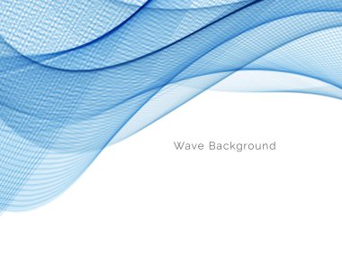 Modern Mavi dalga tasarım arka plan vektörü