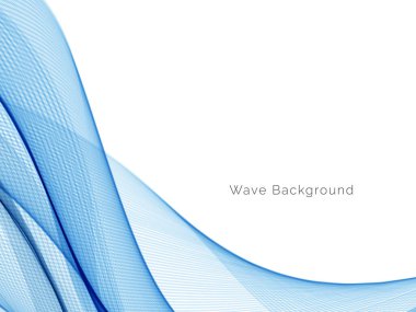 Mavi dalga konsepti arka plan illüstrasyon vektörü