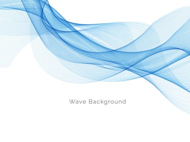 Mavi dalga konsepti arka plan illüstrasyon vektörü