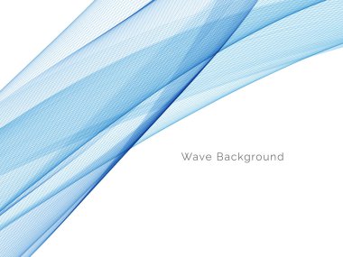 Modern Mavi dalga tasarım arka plan vektörü