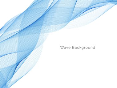 Modern Mavi dalga tasarım arka plan vektörü
