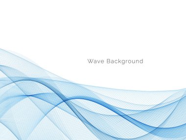 Mavi dalga stil dymanik arkaplan vektörü