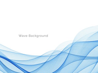 Modern Mavi dalga tasarım arka plan vektörü