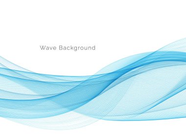 Mavi dalga konsepti arka plan illüstrasyon vektörü