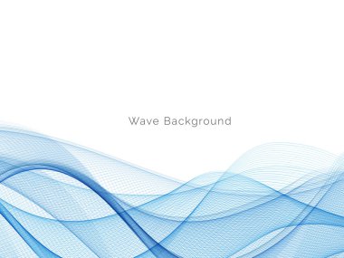 Mavi dalga konsepti arka plan illüstrasyon vektörü