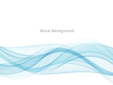 Mavi dalga stil dymanik arkaplan vektörü