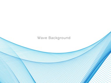 Mavi dalga konsepti arka plan illüstrasyon vektörü