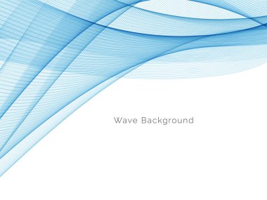 Mavi dalga stil dymanik arkaplan vektörü