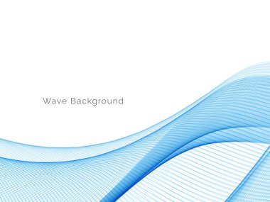 Mavi dalga konsepti arka plan illüstrasyon vektörü