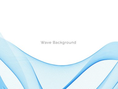 Mavi dalga konsepti arka plan illüstrasyon vektörü
