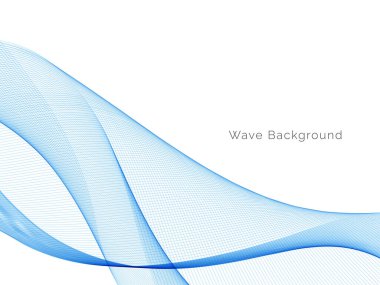 Modern Mavi dalga tasarım arka plan vektörü