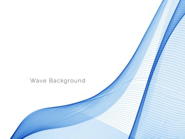 Modern Mavi dalga tasarım arka plan vektörü