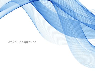 Modern Mavi dalga tasarım arka plan vektörü