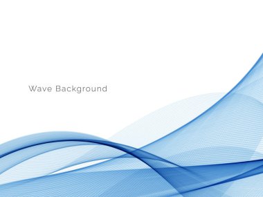 Mavi dalga konsepti arka plan illüstrasyon vektörü