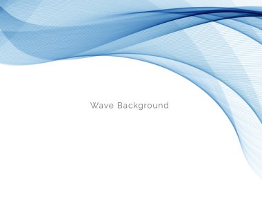 Modern Mavi dalga tasarım arka plan vektörü