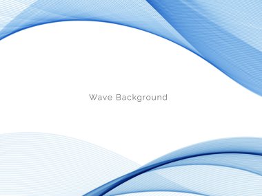 Mavi dalga stil dymanik arkaplan vektörü