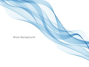 Mavi dalga modern stil arkaplan vektörü