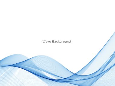 Mavi dalga modern stil arkaplan vektörü