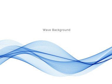 Soyut mavi dalga arkaplan vektörü