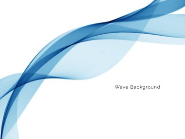 Mavi dalga modern stil arkaplan vektörü