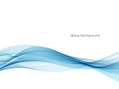 Soyut mavi dalga arkaplan vektörü