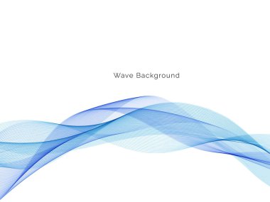 Mavi dalga modern stil arkaplan vektörü