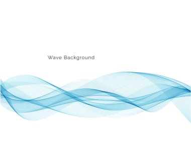 Soyut mavi dalga arkaplan vektörü