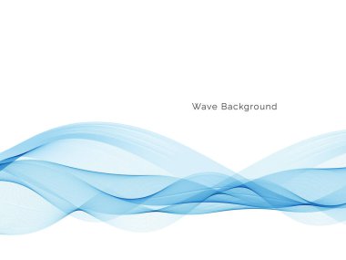 Mavi dalga modern stil arkaplan vektörü
