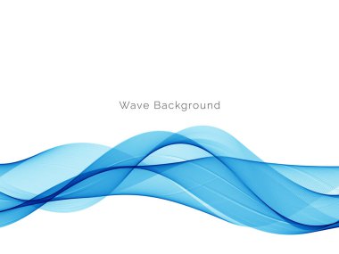 Modern stil mavi dalga arkaplan vektörü